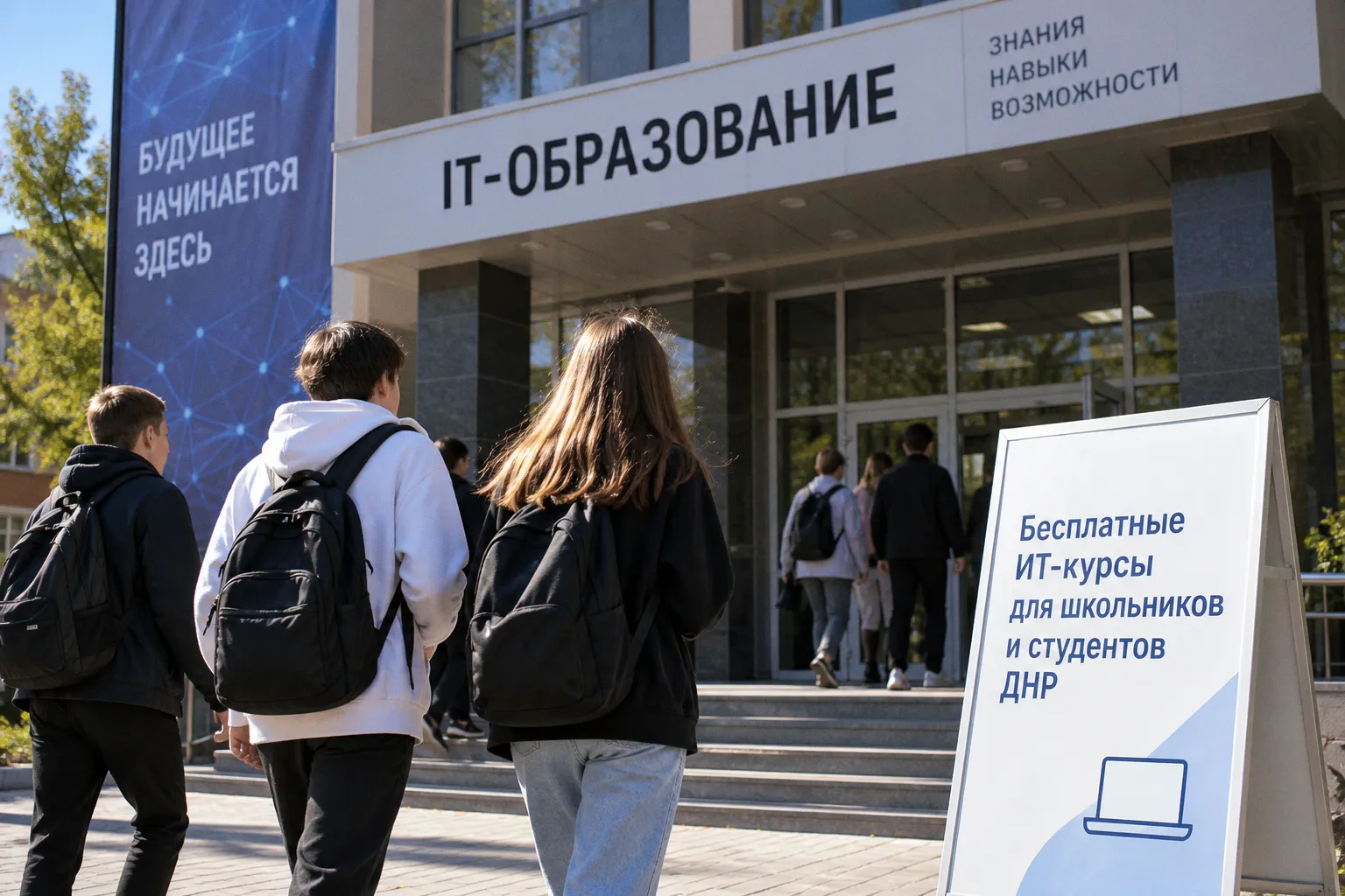 Бесплатное ИТ-обучение для школьников и студентов ДНР: как подать заявку на Госуслугах