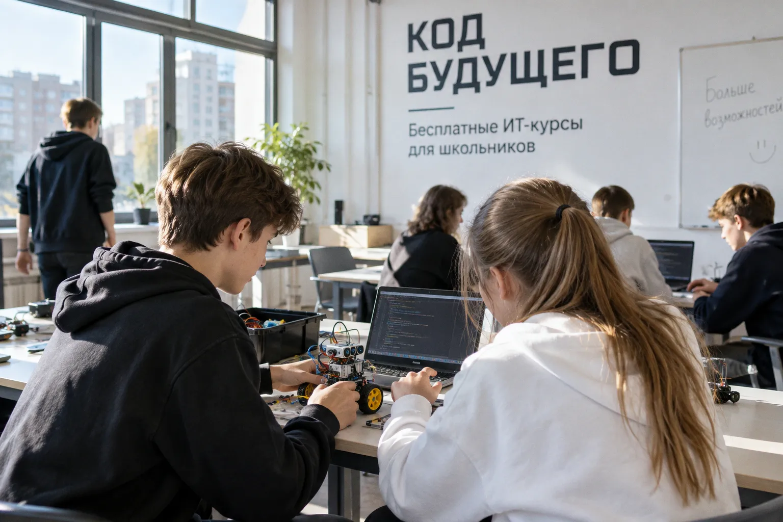 «Код будущего»: как школьникам Подмосковья бесплатно освоить ИТ-профессию
