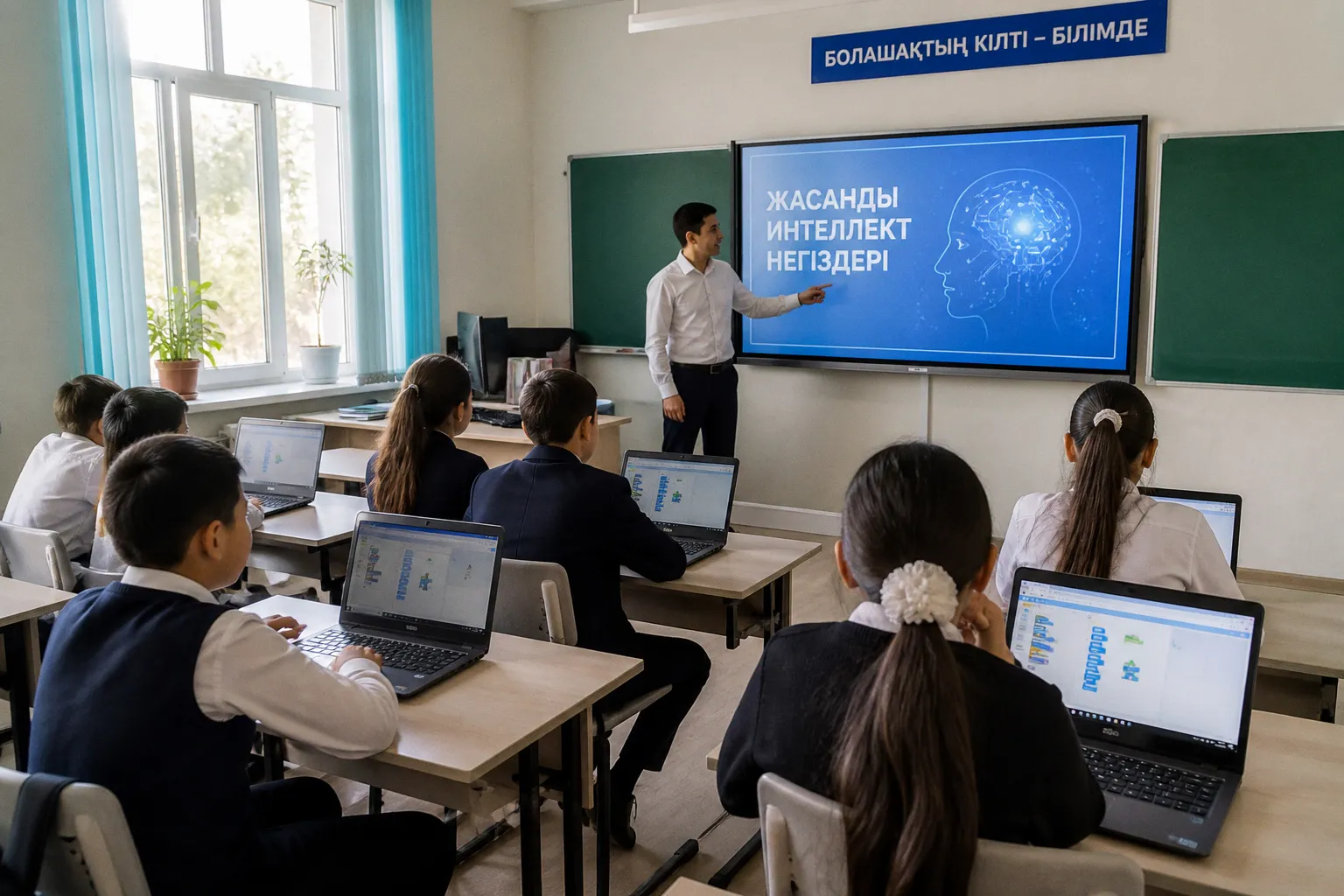 Школьная программа Казахстана переходит на обязательное изучение искусственного интеллекта